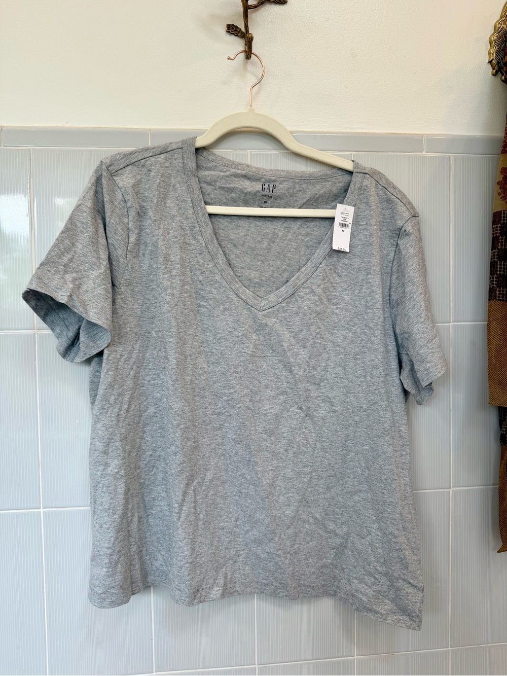 GAP Vintage Tee in Heather Gray